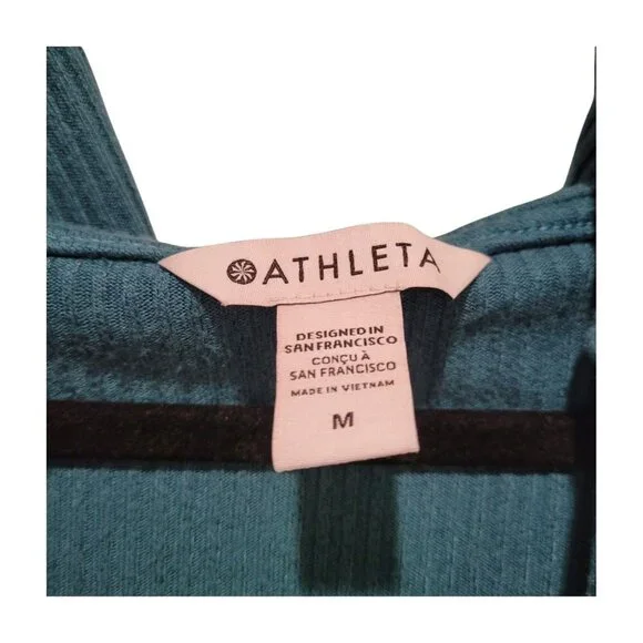 Athleta Harmony Wrap Hooded Open Front Cardigan Size Small Borealis Green M Med - Picture 6 of 7